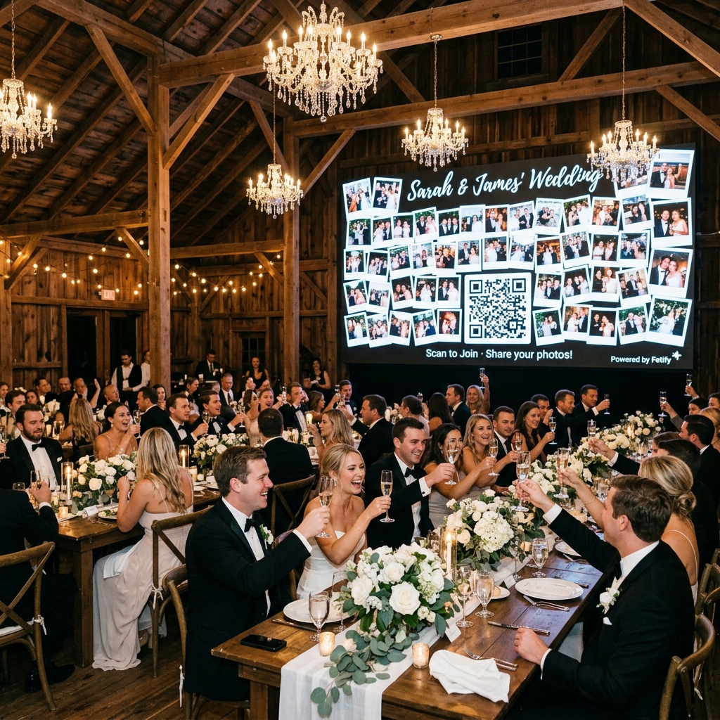 Fetify wedding projection big screen display
